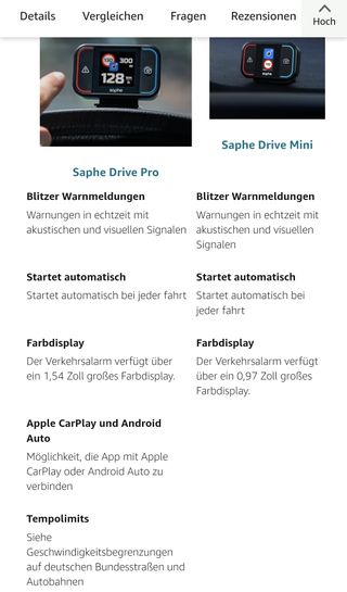 Saphe Drive Mini Blitzerwarner & Gefahrenwarner (Stau, Pannen etc