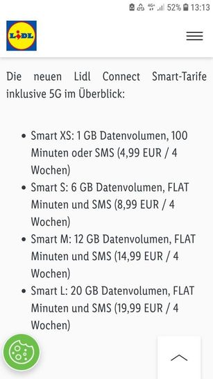 Lidl Connect] 50% mydealz Gutschrift Starterpaket inkl. 10€ für Aktionszeitraum!) Daten Prepaid auf 4,99 (im | Guthaben alle | mehr Tarife, 50% + 5G