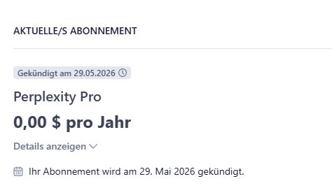 Perplexity Pro 1 Year - Perplexity Key - GLOBAL für 3,41€ | mydealz