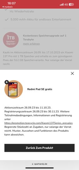 Xiaomi Redmi Pad SE mit 13GB LTE und 30 Euro Wechselbonus nur 12,99 Euro  monatlich - HandyTarifTipp