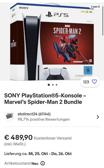 Console Sony PS5, Com Unidade de Disco e Jogo Marvel's Spider-Man 2 -  1000037788 - Boletando