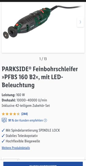 Lidl Plus App/Lokal/Online B6 12 am nur Akku-Feinbohrschleifer PFBS mydealz | 12 V 2.10] PARKSIDE