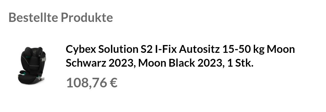 cybex Solution G i-Fix Moon Black, Schwarz