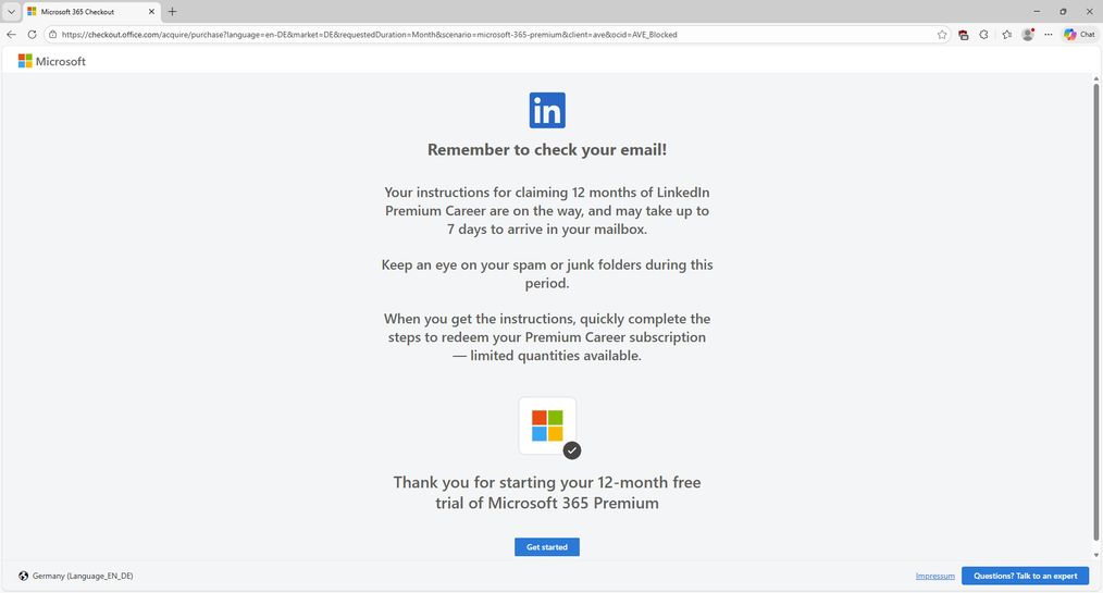 Microsoft 365 Single + LinkedIn Premium 12 Monate kostenlos | mydealz