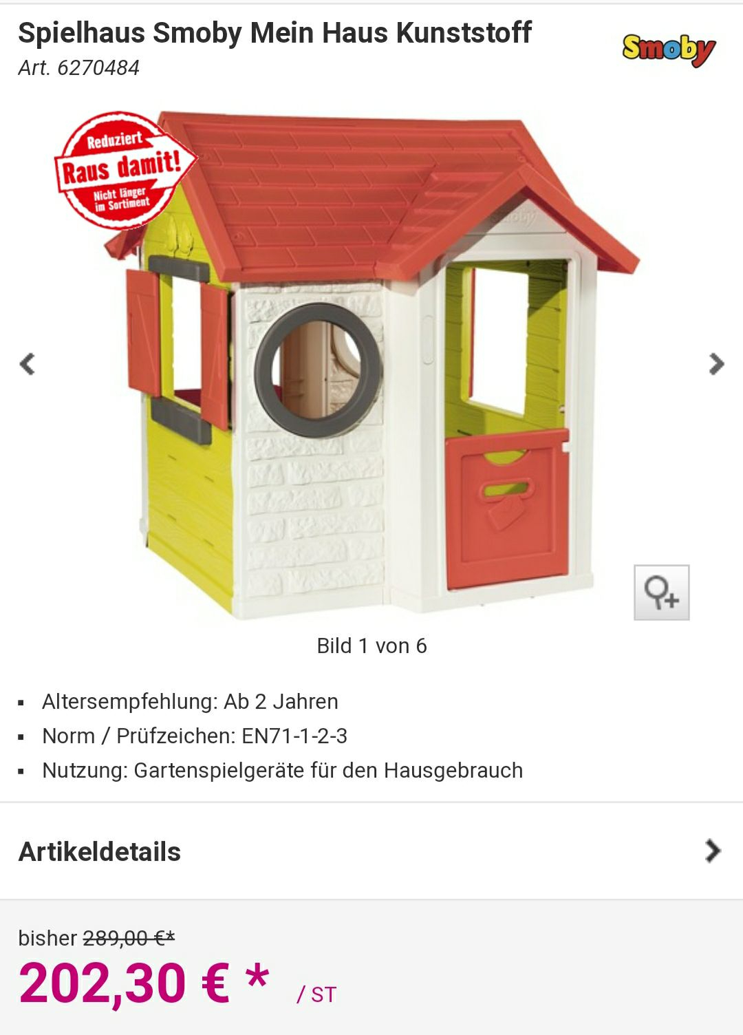 Spielhaus Smoby Natur Haus Mydealz De