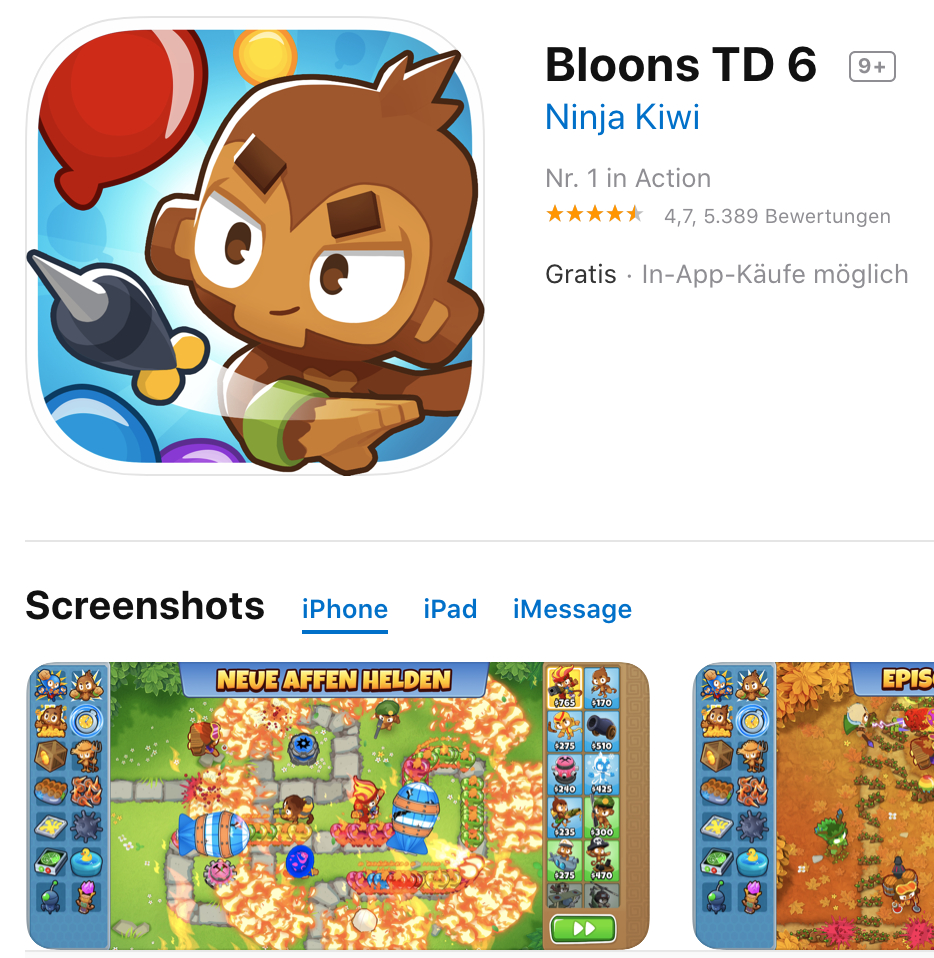 bloons tower defense 6 ios free