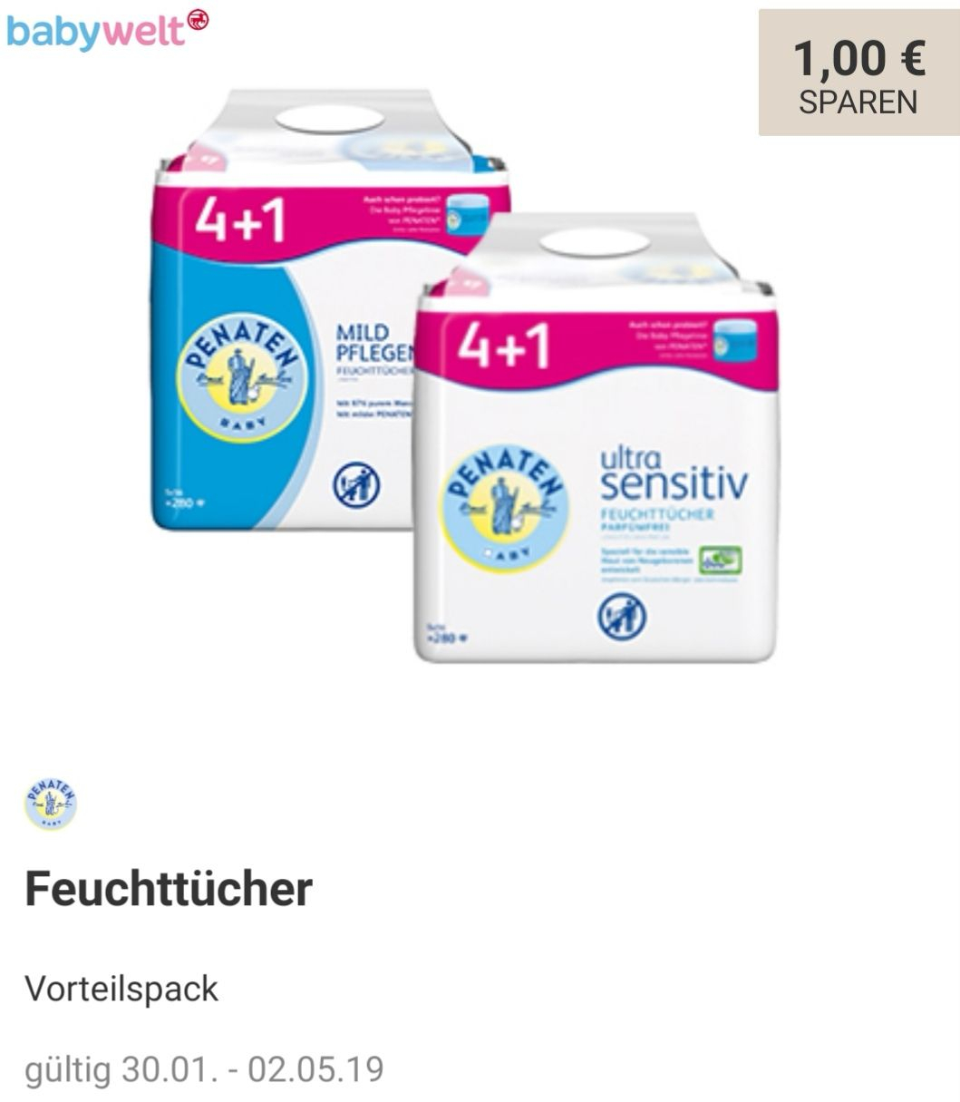 Rossmann Penaten Feuchttucher 4 1 Mydealz De