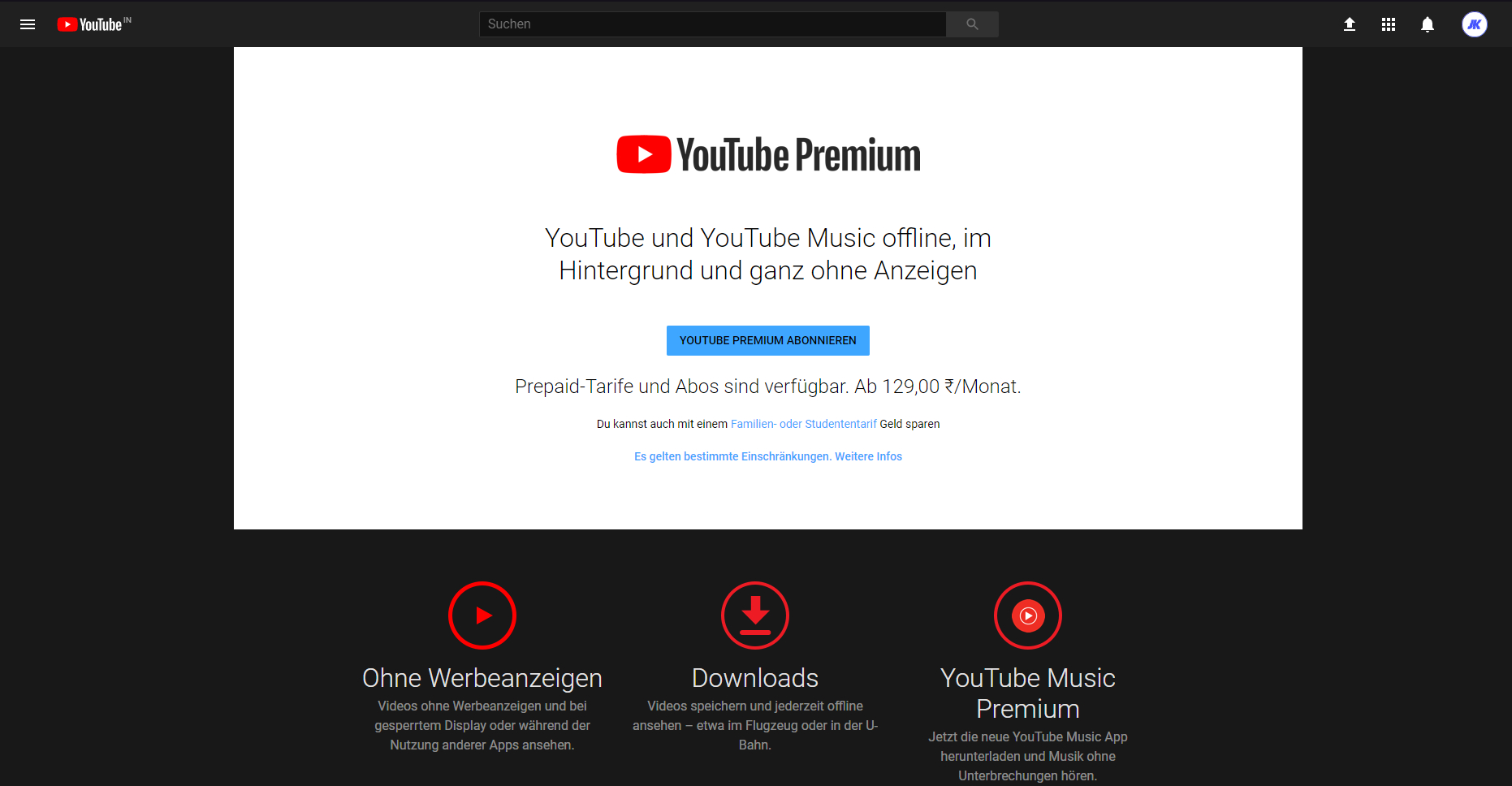 Youtube Premium Fur 1 49 Mtl Familiy Fur 2 18 Mtl Mit Vpn Mydealz De