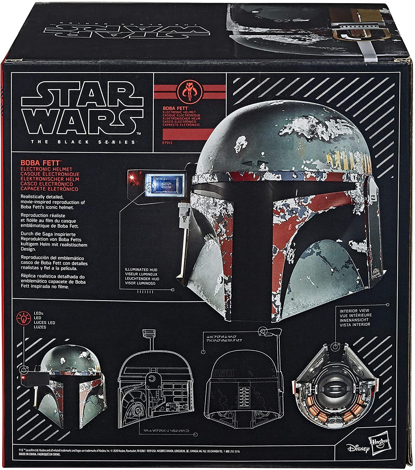 Hasbro Star Wars The Black Series Boba Fett Elektronischer Sammler Helm Mit Led Leuchteffekten Mydealz De