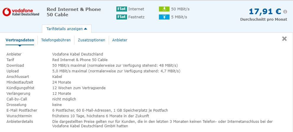 Retourenschein Vodafone Kabel Deutschland "Pdf" - Plamen ...