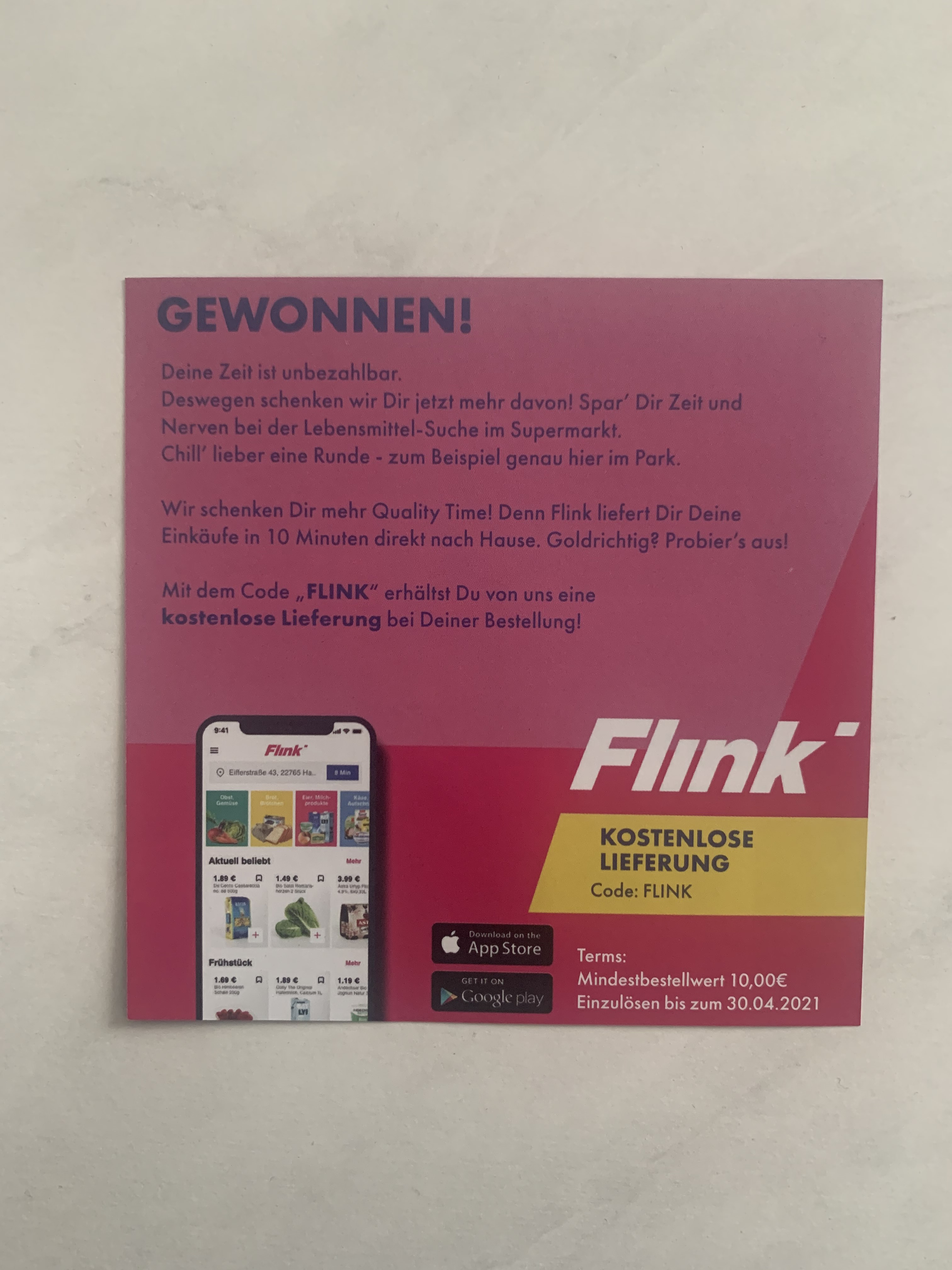FLINK-Rabattcodes: 10€ Rabattcode & 5€ Rabattcode & Rabattcode für