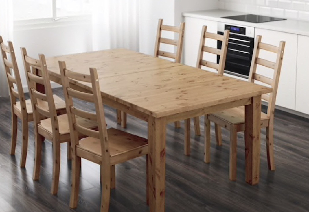 Massivholz Tisch - „Stornäs“ auf fast 3m ausziehbar - im IKEA