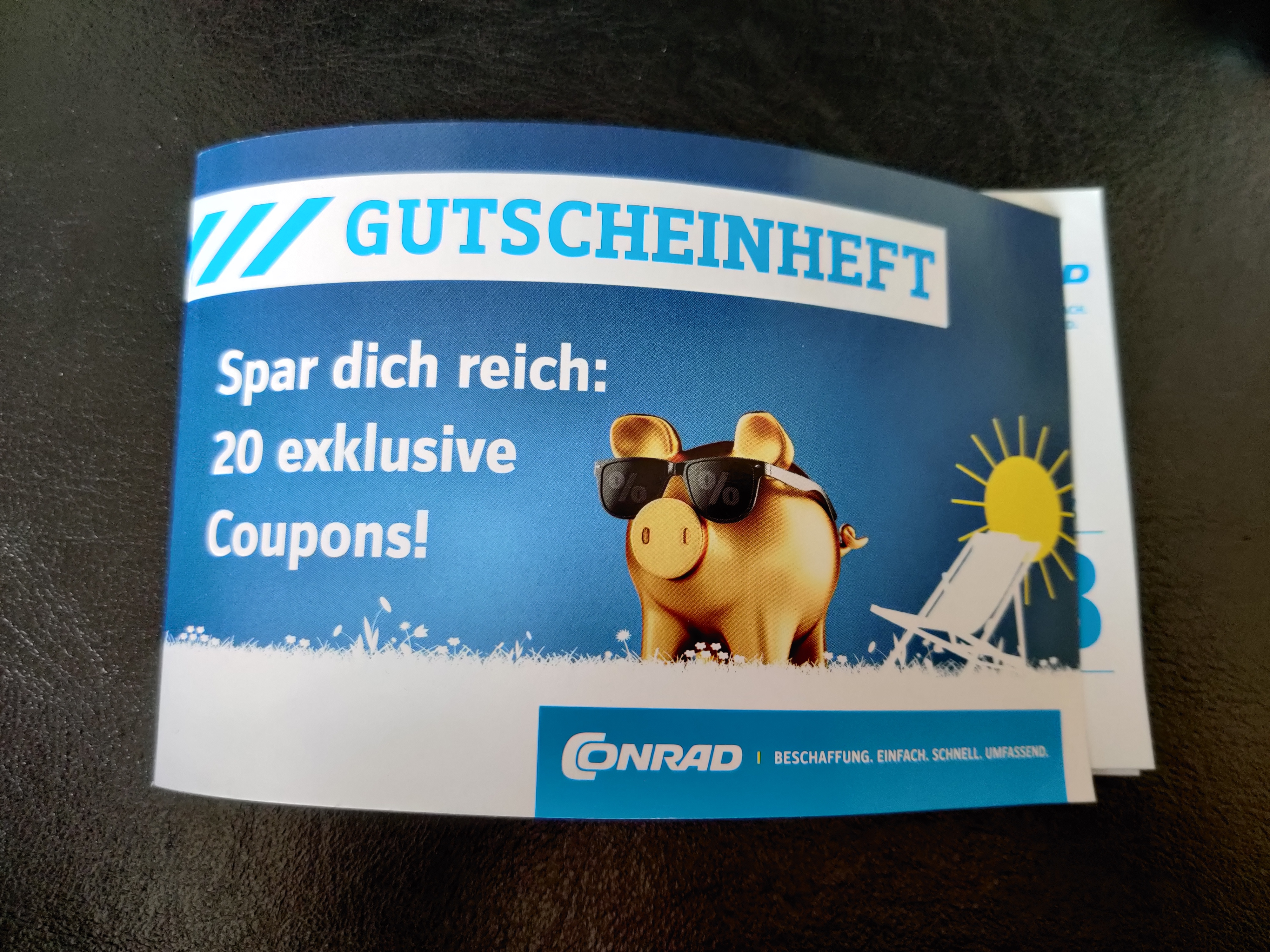 Conrad Gutscheinheft mit 20 Coupons z.B. 50€ Guthaben für 40€ am 10.06.