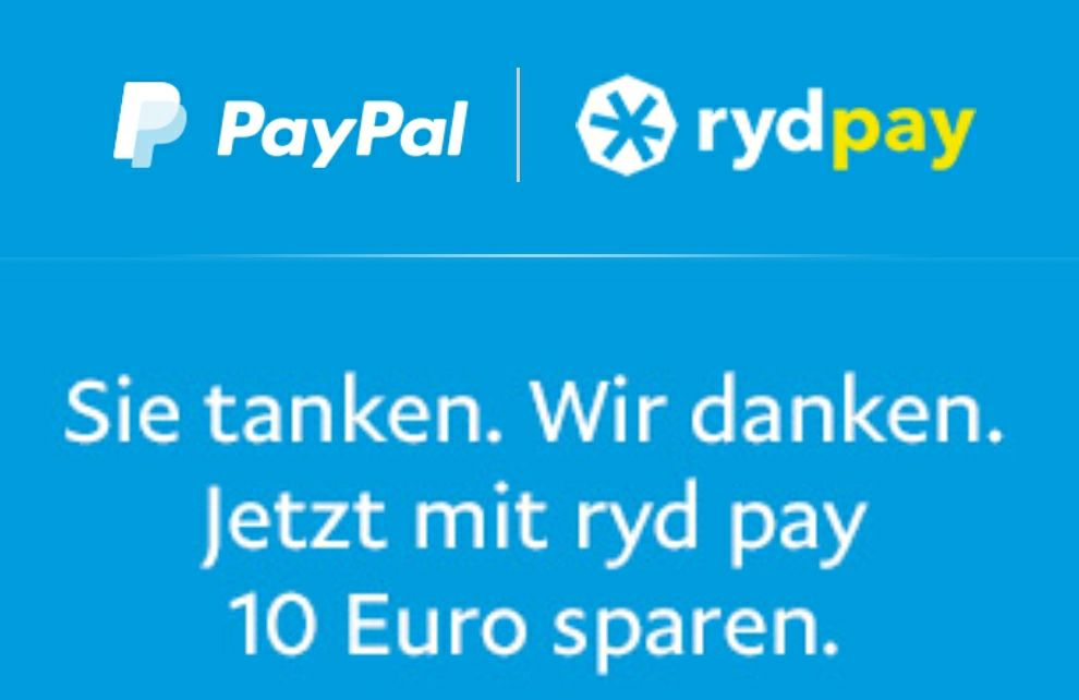 Ryd Pay - 10€ bei Zahlung mit PayPal (Ohne MBW!) - mydealz.de