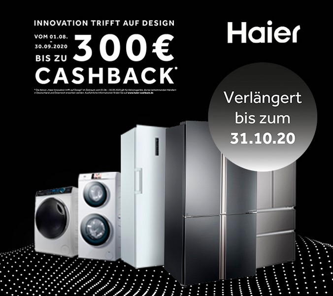 Haier Aktion / bis zu 300 € Cashback / Waschtrockner ...