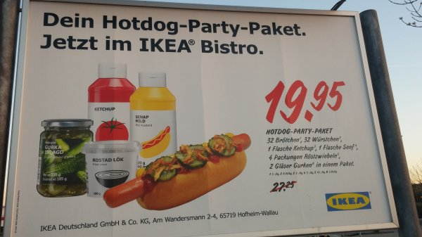 Ikea Hot Dog Party Paket 19,95! - mydealz.de