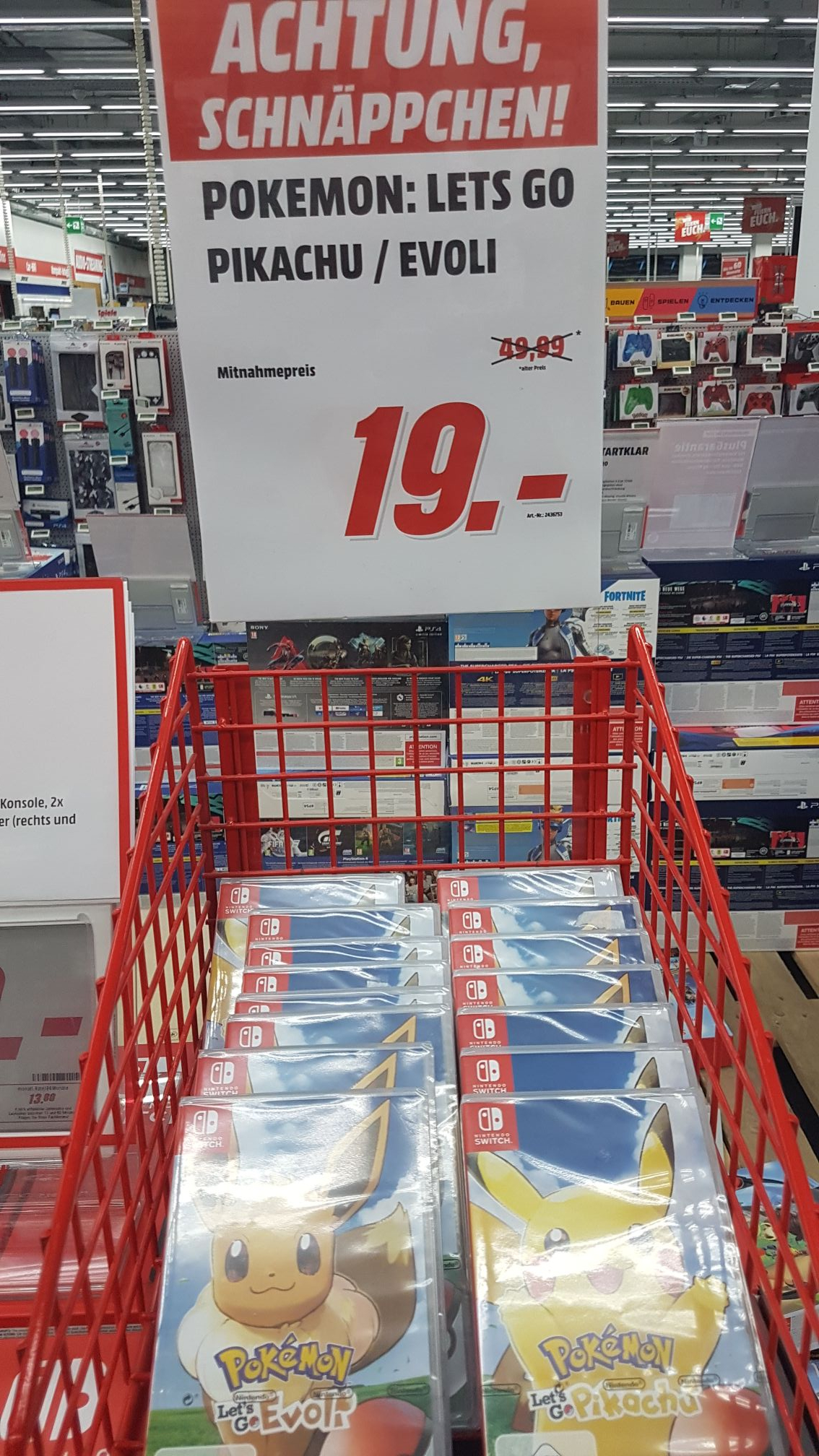 Lokal Media Markt München Karlsfeld Nintendo Switch Pokémon