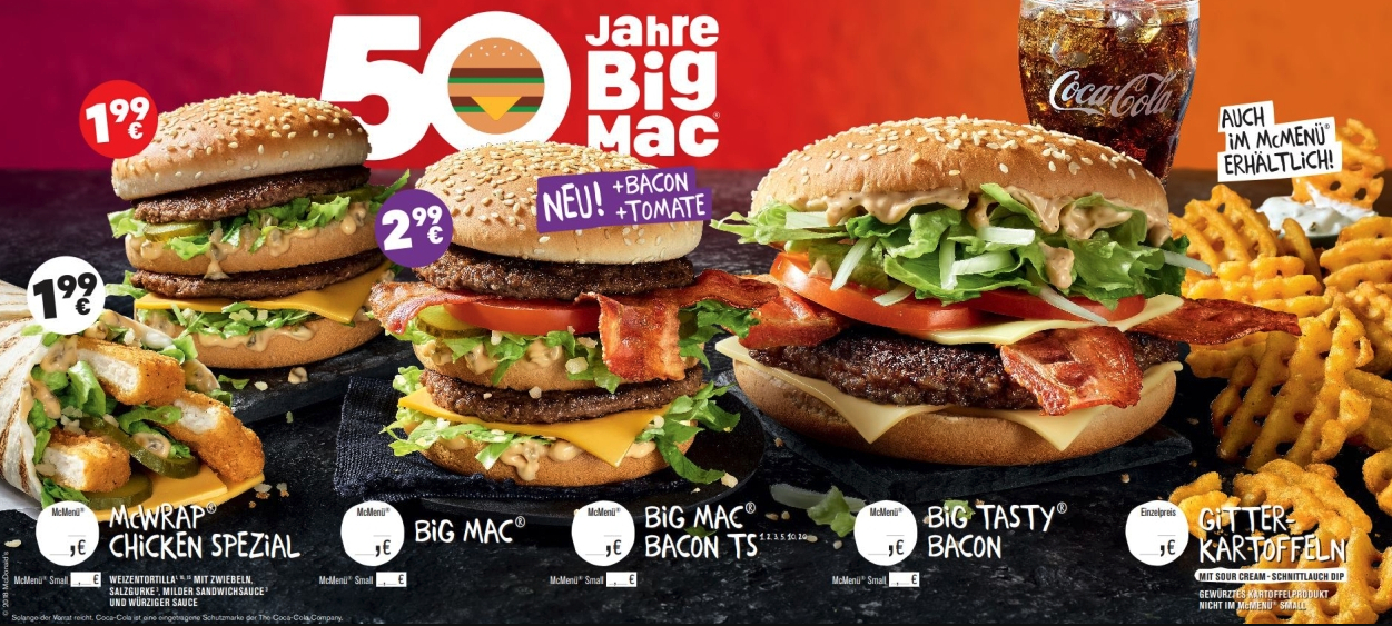 Big mac normalpreis