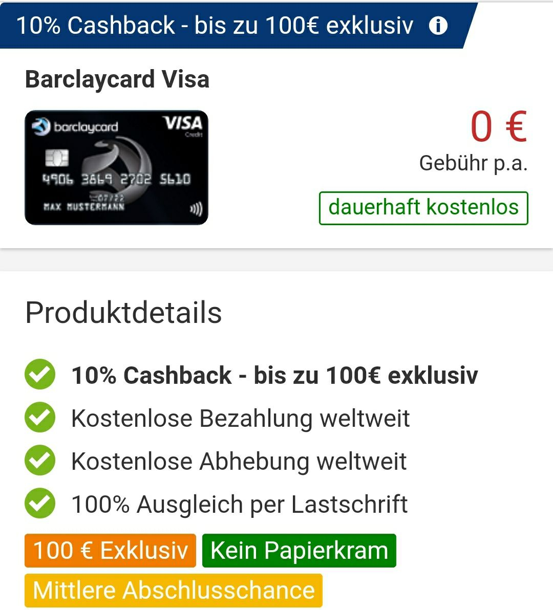 Check24 Barclaycard 10 Cashback Bis 100 Mydealz De