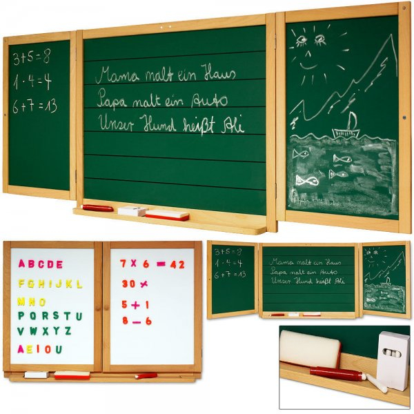 Kinder Schultafel Magnettafel Maltafel Holztafel Wandtafel Tafel