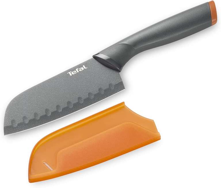 TEFAL FRESH KITCHEN Messer Santoku 12 cm orange K1220114 + Etui [Prime]