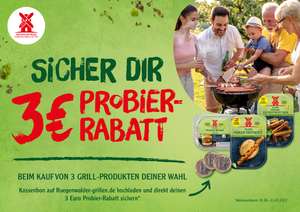 3 € Cashback beim Kauf von 3 Produkten aus dem veganen Rügenwalder Mühle Grillsortiment (Vegane Fleischalternative)