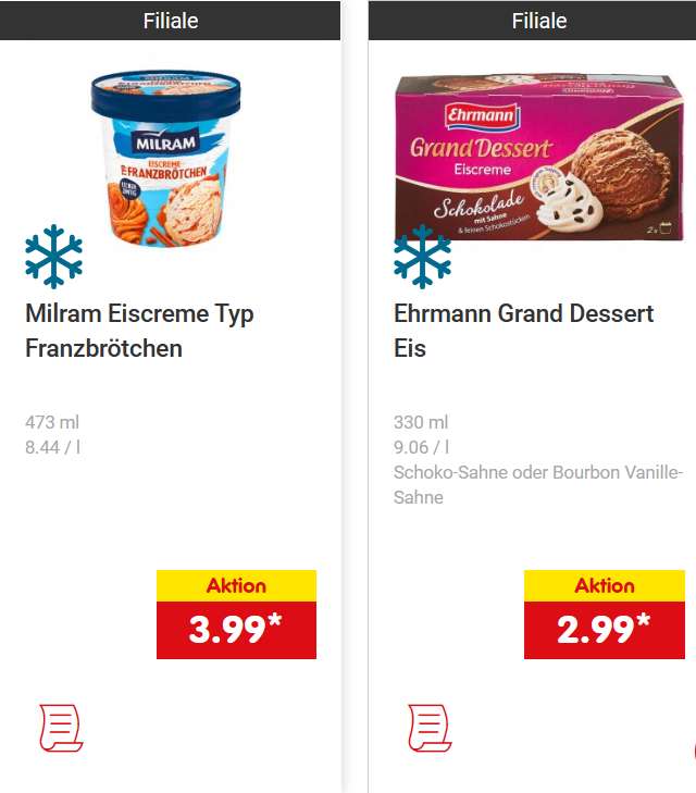 [Netto MD] Grand Dessert Eis / Franzbrötchen Eisbecher