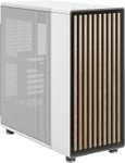 Fractal Design North Chalk White - Wood Oak Front - Mesh Side Panels - Two 140mm Aspect PWM Fans Included