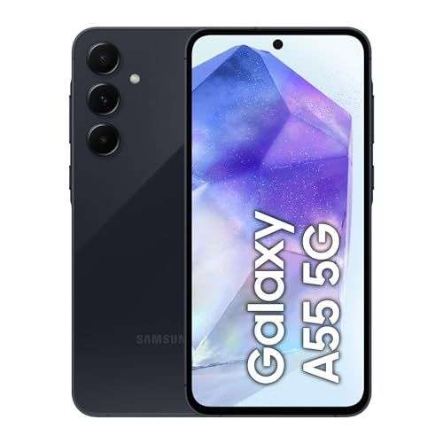 SAMSUNG Galaxy A55 5G 256 GB Awesome Navy Dual SIM; inkl. Buds FE (aktuell für 67€ im Angebot bei Mediamarkt)