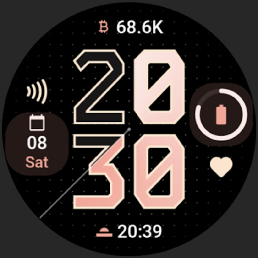 Inverted Watch Face - AmoledWatchfaces [WearOS Watchface][Google Play Store]