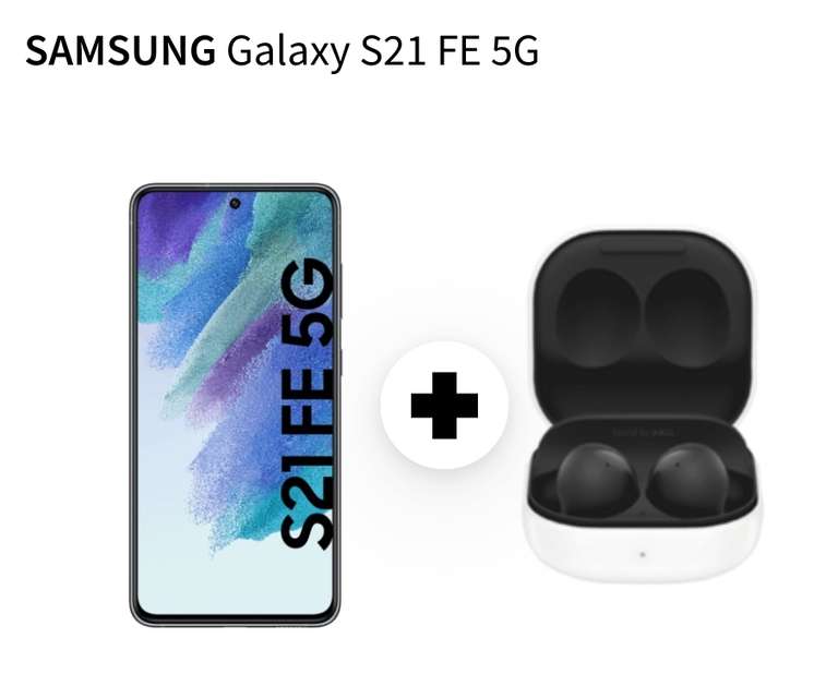 Samsung Galaxy S21 FE mit Buds2 im O2 Blue (6GB LTE, Allnet/SMS, VoLTE/VoWiFi) mtl. 14,99€ einm. 19€
