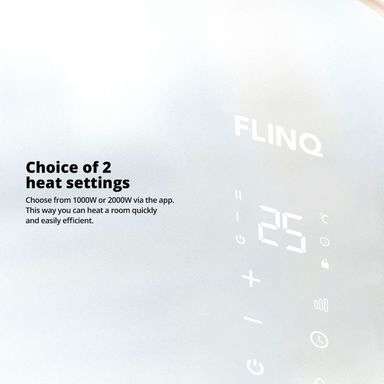 FlinQ Smart Panel-Heizung (2000 W, Für Räume bis 28 m², Per App bedienbar)