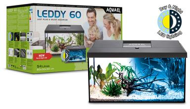 Aquael Leddy Day & Night 60 2.0 Aquarium-Komplettset, 54 l, inkl. LED, Filter & Heizer (ohne CB 69,99€, mit CB 62,99€)