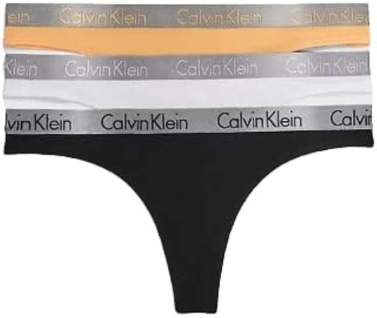 Calvin Klein Damen 3er Pack Strings (Prime)