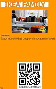 [IKEA München] 5€ Coupon ab 50€ Einkaufswert