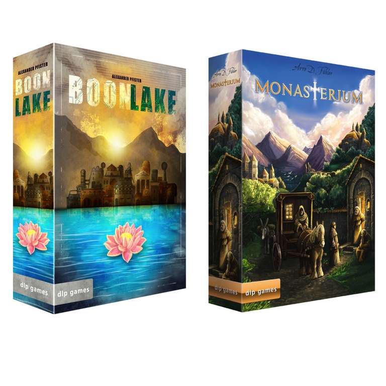 dlp games Brettspiel Sale | z.B. Boonlake (BGG: 7.7) für 33,89€ / Monasterium (BGG: 7.4) für 30,39€ | + je 2 x Scheffeln (Kartenspiel)