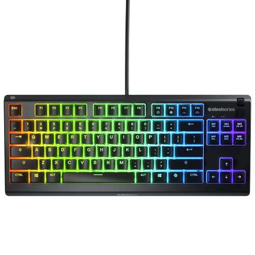 SteelSeries Apex 3 TKL - RGB Gaming-Tastatur mit 8-Zonen-RGB-Beleuchtung für 39,99€ (Amazon)