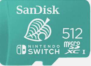SanDisk microSDXC Lizenz- Speicherkarte für Nintendo Switch 512 GB, mint / 100 MB/s / rote 128 GB für 15,96€