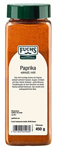 Fuchs Professional Paprika edelsüß, 450g [PRIME/Sparabo; für 5,16€ bei 5 Abos]