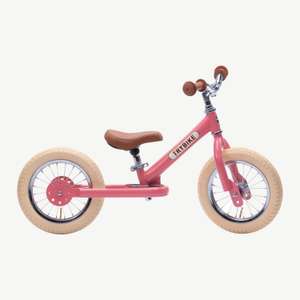 Trybike Steel Laufrad aus Stahl - Vintage rosa oder weiss (online littlehipstar.de)