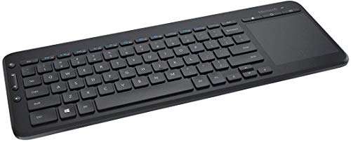 Microsoft All-in-One Media Keyboard - kabellose Tastatur mit Touchpad [Amazon Prime]