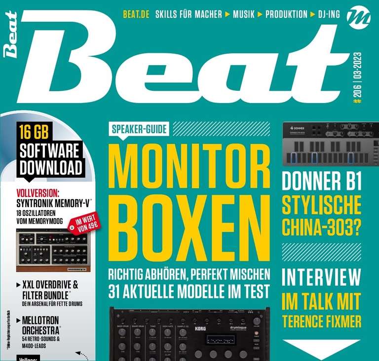 IK Multimedia Syntronik Memory-V kostenlos zur aktuellen Ausgabe Beat