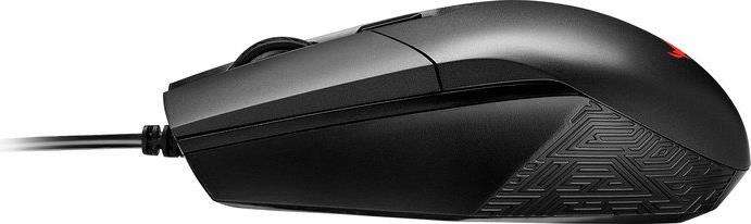 Asus ROG Strix Impact Gaming Maus (RGB-Beleuchtung, Rechts-/ Linkshänder, 5000 DPI, Aura Sync) stahlgrau