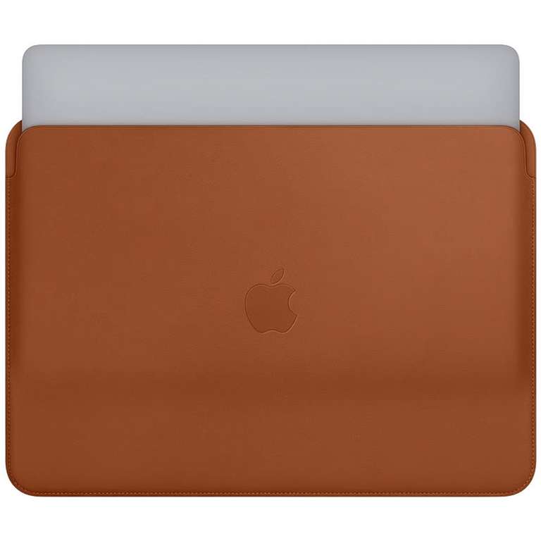 Apple Leather Sleeve für das MacBook 13 Zoll - Saddle Brown und Midnight Blue