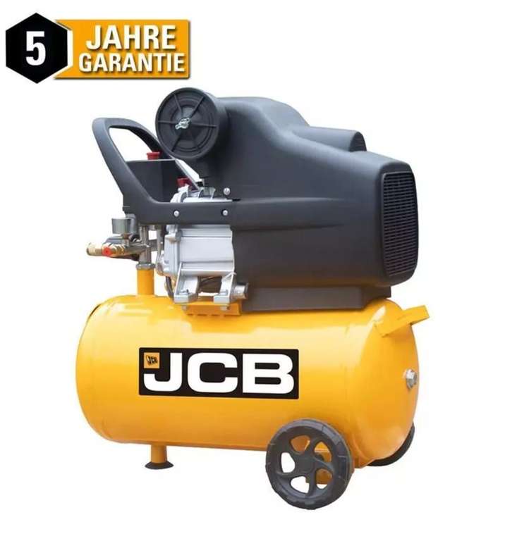 JCB Druckluft Kompressor AC24 ölgeschmiert 8 bar 1,8 kW 24 Liter Kessel 257l/min