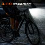 Antimi Fahrradleuchten-Set, StVZO-zugelassen Beleuchtungsset Led IPX5 Frontlicht + Rücklicht Fahrradlicht Set USB Typ C