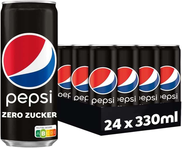 Pepsi Zero Zucker oder Schwip Schwap (24 x 0,33 l) (Prime Spar-Abo)