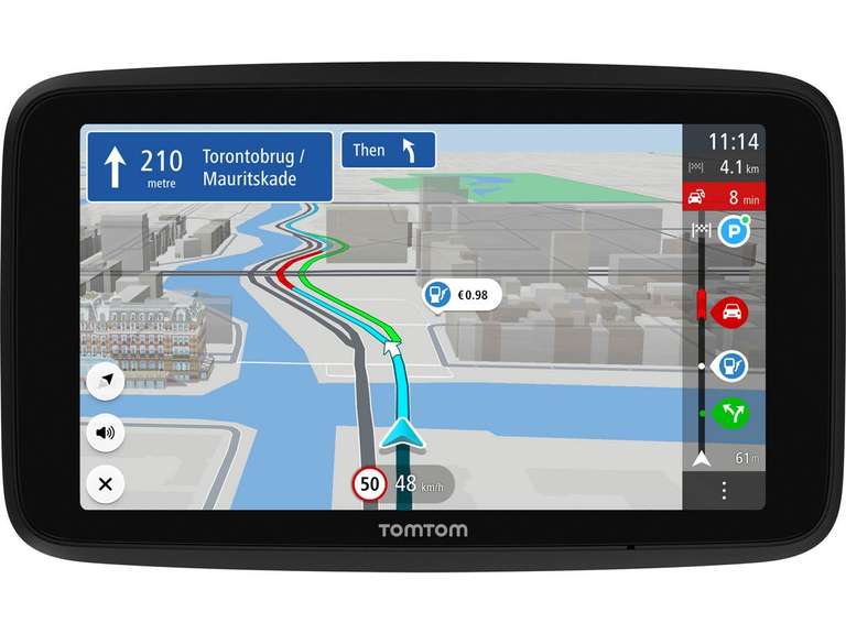 TomTom Navigationssystem Go Discovery 6" (TomTom Traffic, Karten-Updates Welt, WLAN, Mit Transportcase)