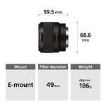 Sony SEL-50F18F 50mm 1.8 - Festbrennweite für Sony E-Mount
