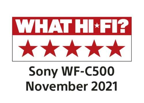 [WHD Sehr Gut] Sony WF-C500 kabellos, Bluetooth, In-Ear Earbuds (mit IPX4 Rating und bis zu 20h Akkulaufzeit) Schwarz